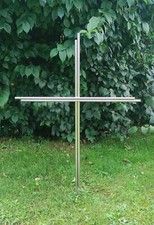 Grabkreuz Edelstahl Mit