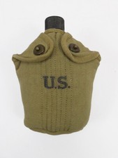 Original US WW2 Feldflasche 1945 mit Repro Bezug
