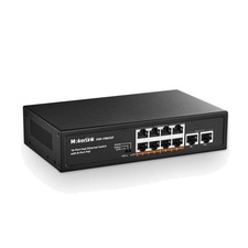 Robuster 10-Port PoE Switch: 8