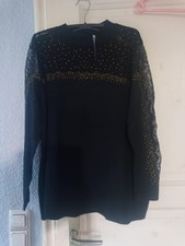 Ovanti Gloh (HSE) Gr48 Pulli ,Schwarz,Gold Spitze  , Glitzer ,festlich