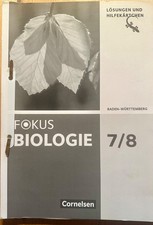 Fokus Biologie 7/8 – Lösungen und Hilfekärtchen (Baden-Württemberg) – Cornelsen
