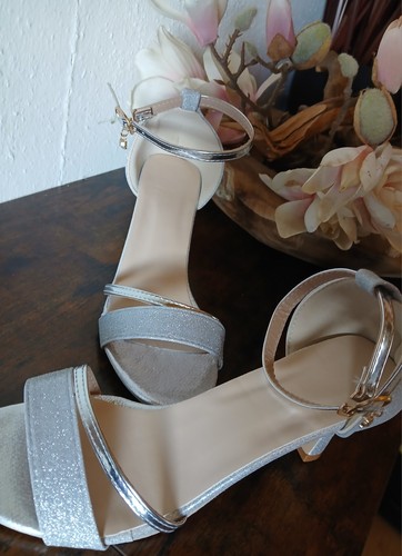 Damen riemchen sandalen silber - riemchen-sandalen,