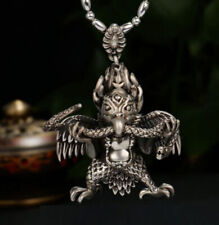 C25 Anhänger Vogelmann indianischer Schamane birdman 5 x 4 cm SterlingSilber 925