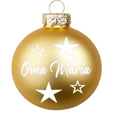 Weihnachtskugel mit Name aus