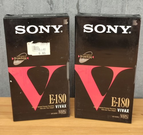 Sony 180 vivax vhs - 📼, 2x