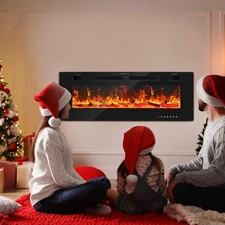 Elektrokamin Elektrischer Heizofen LED Kamin mit Feuereffekt Wandkamin Heizungen