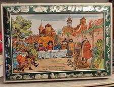 Alte große Lebkuchendose  E. Otto Schmidt Nürnberg. Hans Sachs als Meistersänger