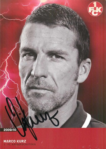 Autogramm marco kurz trainer - kurz,