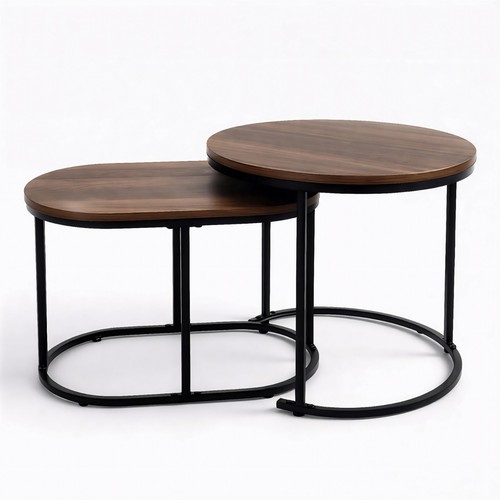 Couchtisch rund 2er set - rund,