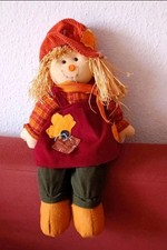 ca.50cm Puppe Herbst Deko Vogelscheuche Girlande Kürbis Kunststoff Lot Spielzeug
