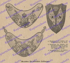 Uniformkunde Kaiserliche Armee Ringkragen Kaiserabzeichen Schützen Garde 1902