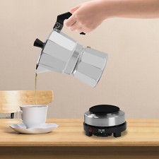 Coffee Urn 3 Tassen Elektrische Single Hot Plate Espressokocher Mokkakannen 500W