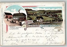 13715620 - Lobendava Hilgersdorf Gasthaus zur Gartenmuehle Lithographie Decin /