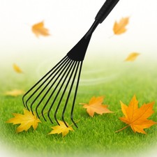 Gartenrechen Rechen Teleskop Fächerbesen Drahtbesen Laub Besen Harke 71-100cm