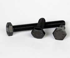 6-kant Schraube M8 DIN 933 10.9  10mm-120mm Vollgewinde  schwarz / blank