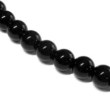 Obsidian Perlen rund ca. 8mm