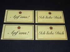 4 Sektflaschenetiketten