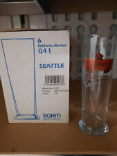 Krusovice Bier 6x Glas 0,4 l Szeneglas Seattle Cup Gastro Polnisches Bier