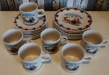 18 teiliges Kaffeservice, Weihnachten, Wellco Design, van Well