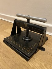 Alte Buchpresse, Spindelpresse, Buchdruckpresse ARTDECO 