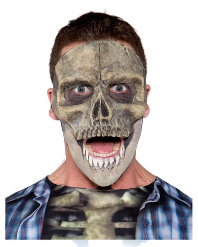 Totenkopf halbmaske - totenkopf,
