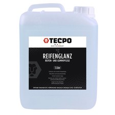 TECPO REIFENGLANZ und GUMMIPFLEGE 5 LITER REIFEN-PFLEGE TIEFENGLANZ REIFEN GLANZ