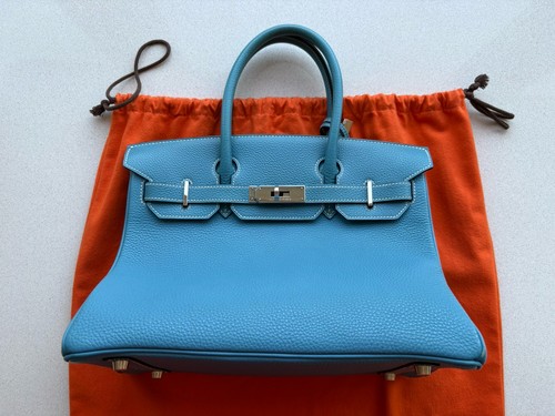 Vintage hermès birkin blue - vintage,