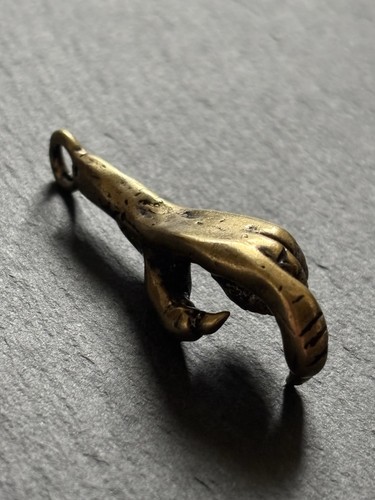 Tierklaue anhänger messing - anhänger,