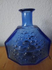 Glas Vase blau Nanny Still