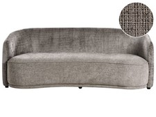 Sofa Stoff braun 3-Sitzer