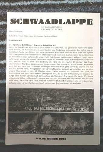 Fanzine ultras flyer - fanzine,