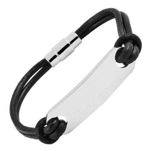 Armband echtleder schwarz 5 - armband,
