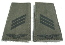 KLETT Aufschiebeschlaufen Luftwaffe Hauptgefreiter sch/oliv Dienstgradabzeichen 