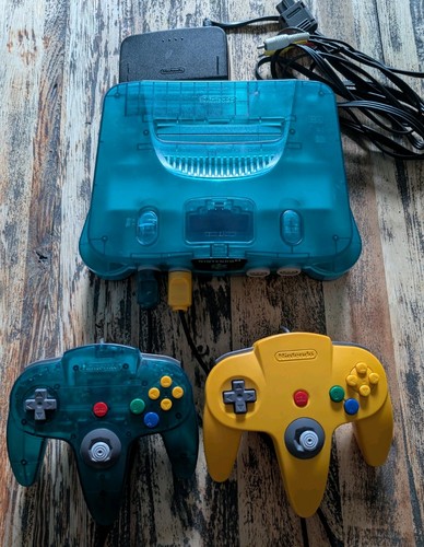 Nintendo n64 clear - n64, blue