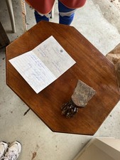 Tisch Nähtisch Beistelltisch Mahagoni Marmor um 1850