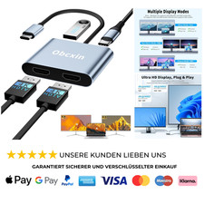USB C auf Dual HDMI Adapter, 4