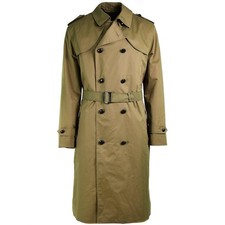 Original Niederländische Armee Damen Trenchcoat Offiziersmantel Khaki
