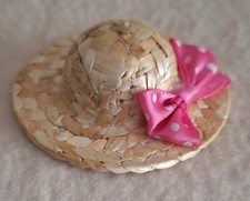 Miniatur - Strohhütchen für