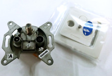 3-Fach Antennendose inc. Blende /Kabel TV /Sat BK  /Unterputz HD 4K Digital