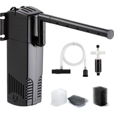 Aquarium Filter 150L, leise, einstellbar, 3-in-1, Wasserpumpe, Filter