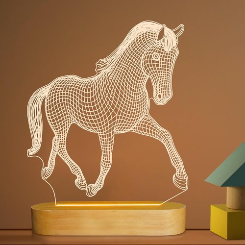 Pferd nachtlicht illusion - 3d,