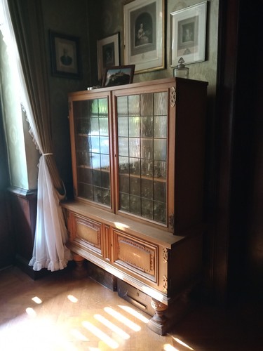 Vitrinenschrank massiv eiche - vitrinenschrank,
