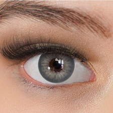 Kontaktlinsen farbig grau