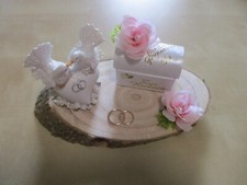 Geldgeschenk zur Hochzeit,  Truhe,auf Baumscheibe, Super Geschenkidee - Neu