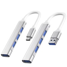 USB 3.0 Hub Verteiler Splitter Adapter für Notebook Handy Laden Laptop PC 4 Port