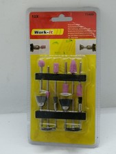 12 tlg 3mm Schleifstein Set Polierstifte Schleifstifte Schleifspitze Work (B70)