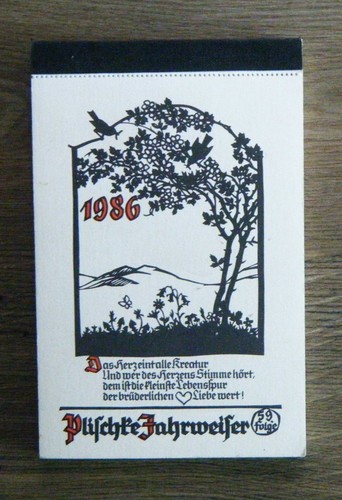 Plischke jahrweiser 1986 - plischke,