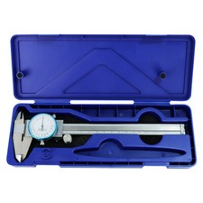 1x Messschieber mit Uhr 150/200mm Edelstahl Schieblehre mit Rundskala 0.02mm