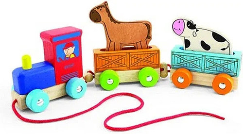 Nachziehzug holz zug eisenbahn - nachziehzug,