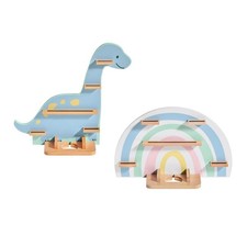 Livarno Home Kinder-Regal Wandregal für Audiobox Hörspielbox Figuren Regenbogen